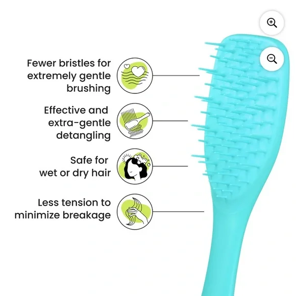Tangle Teezer Detangling Hairbrush Extra Gentle in Turquoise - Picture 11 of 13